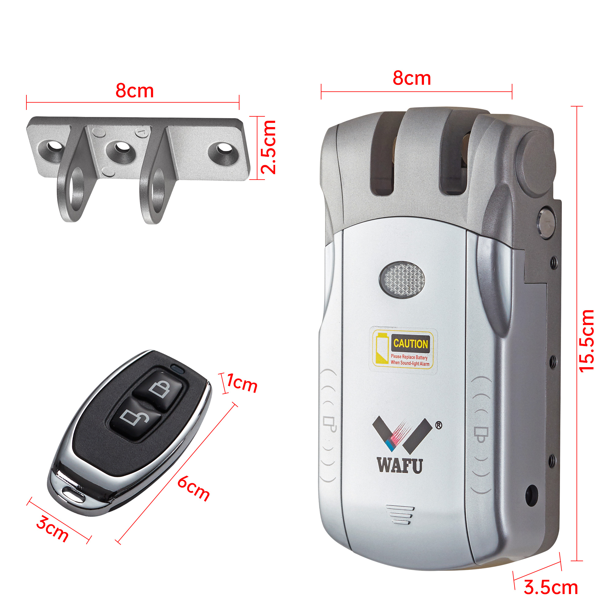 Lock installation dimensions diagram