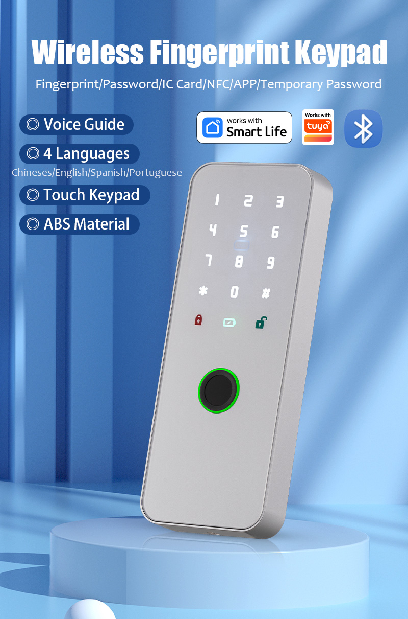 Wireless fingerprint keypad features