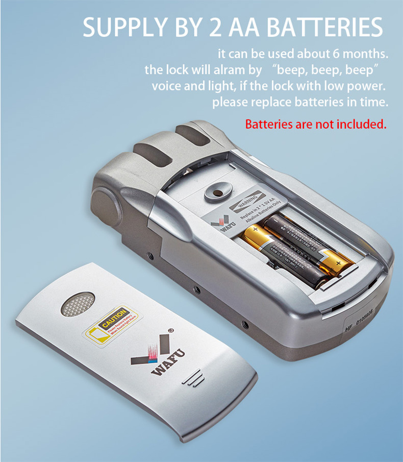 WF-019 powered by 2 × AA batteries