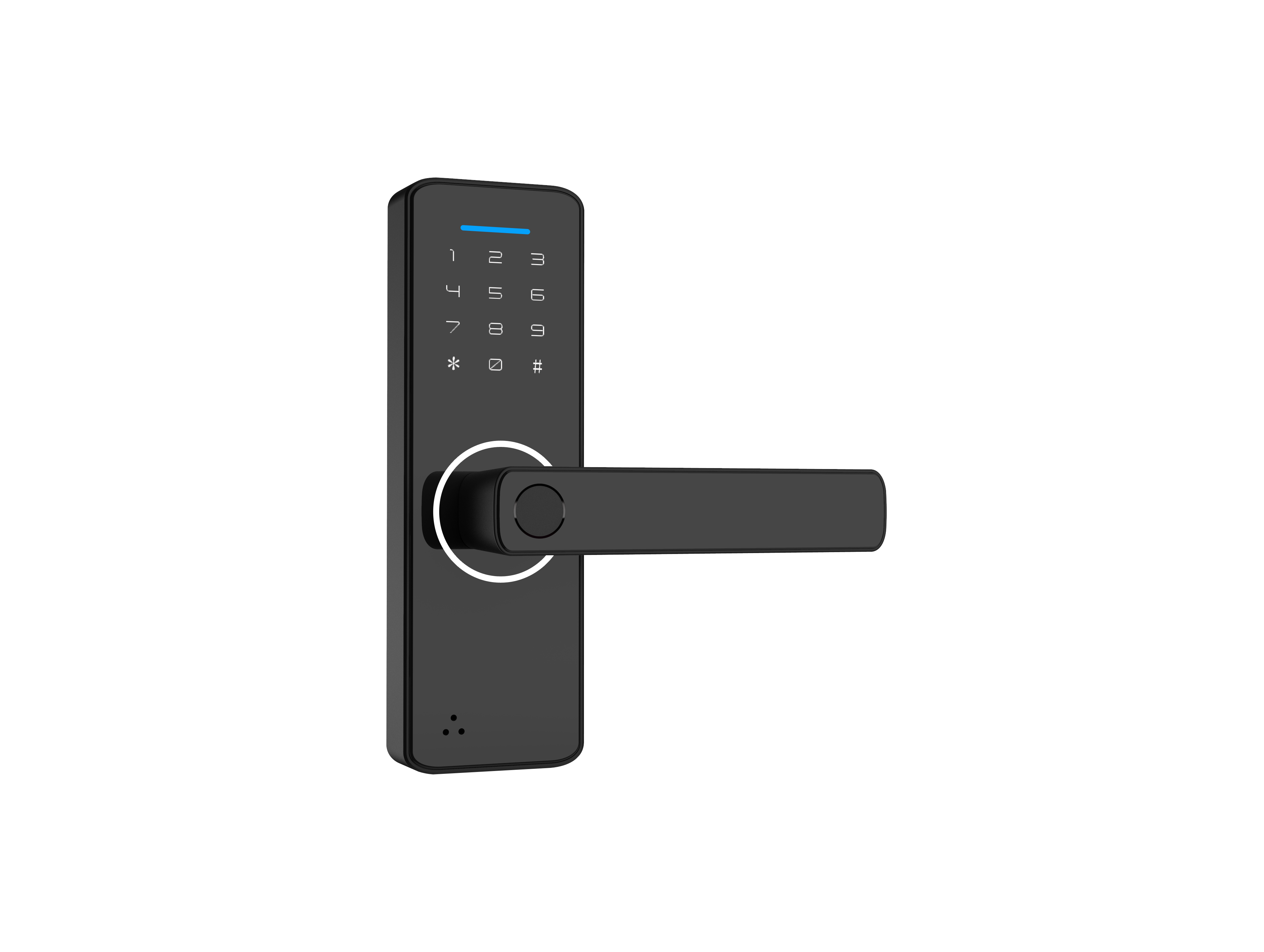 WF-F1 5-in-1 Smart Handle Lock - Front view