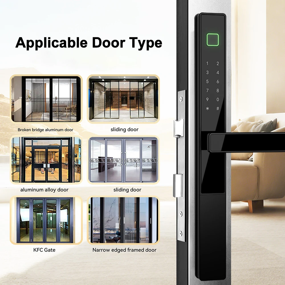 WAFU WF-023 Slim Aluminum Alloy Fingerprint Smart Lock | product photo 2