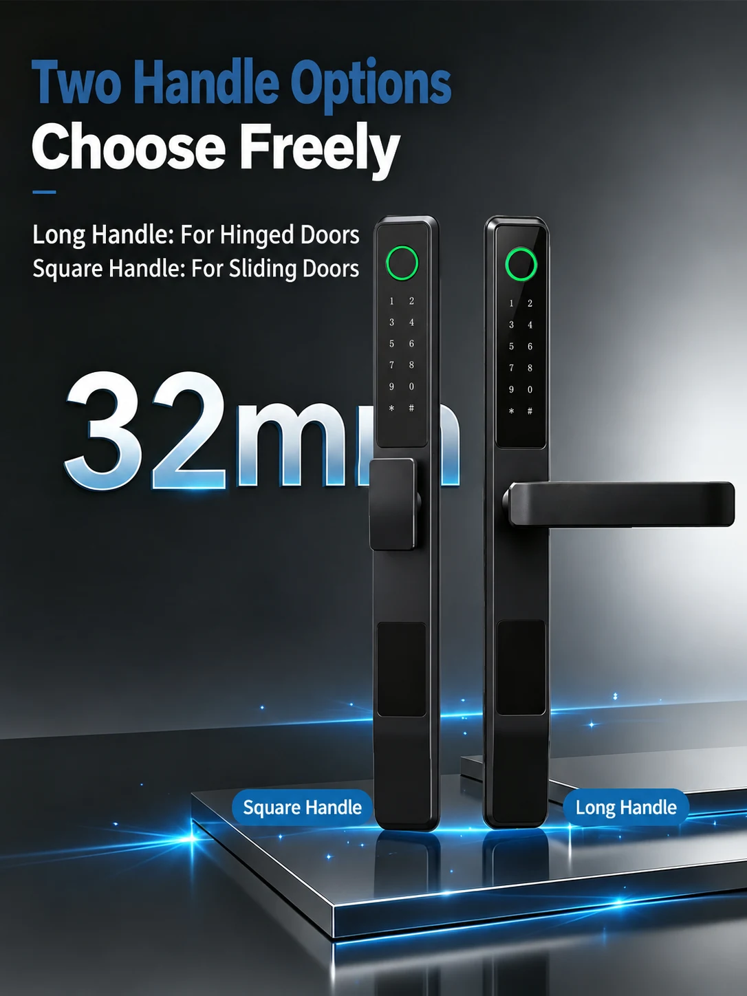 V4 Smart Handle Lock for Thermal-Break Aluminum Doors detail image 3