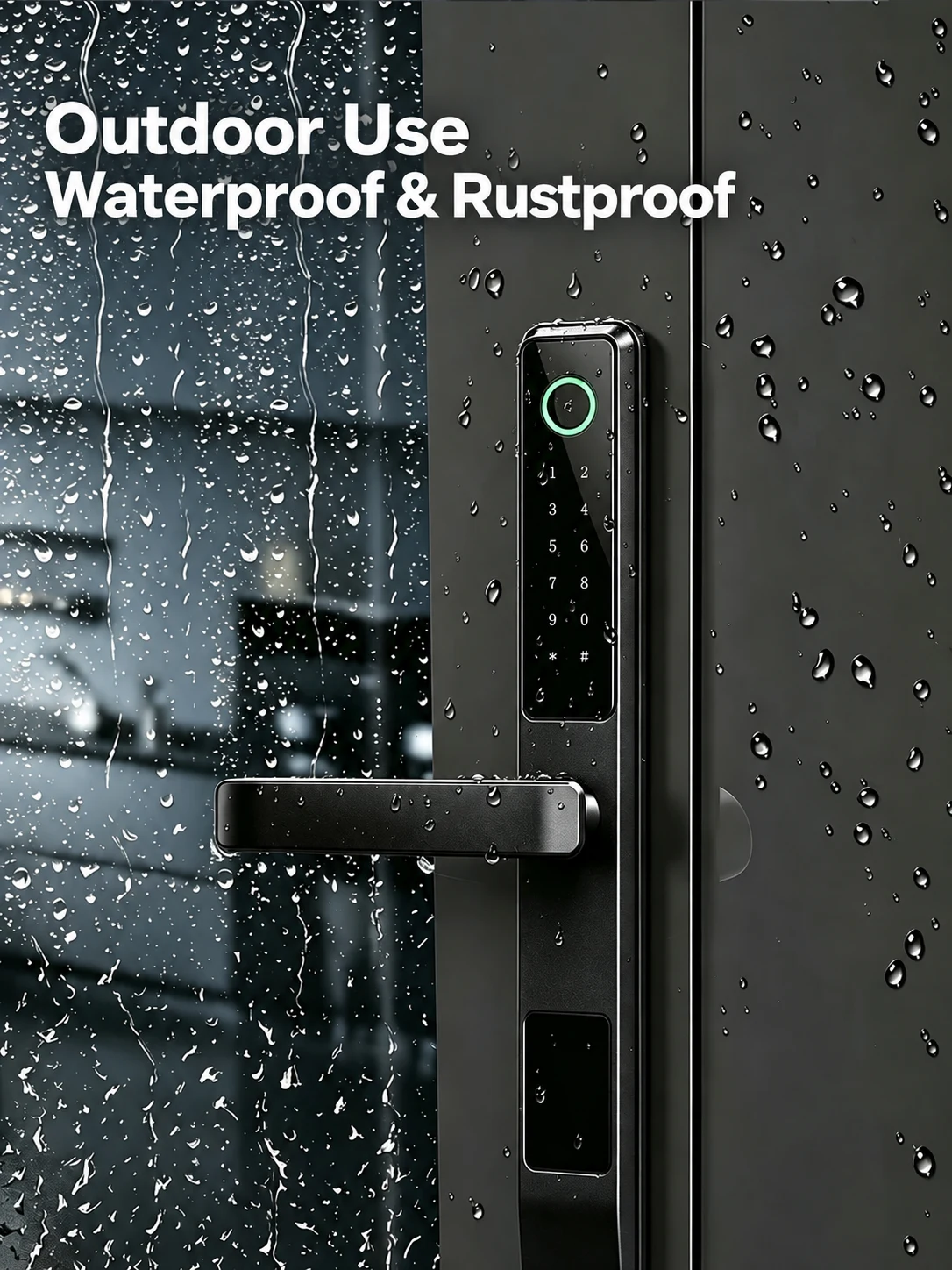 V4 Smart Handle Lock for Thermal-Break Aluminum Doors detail image 6