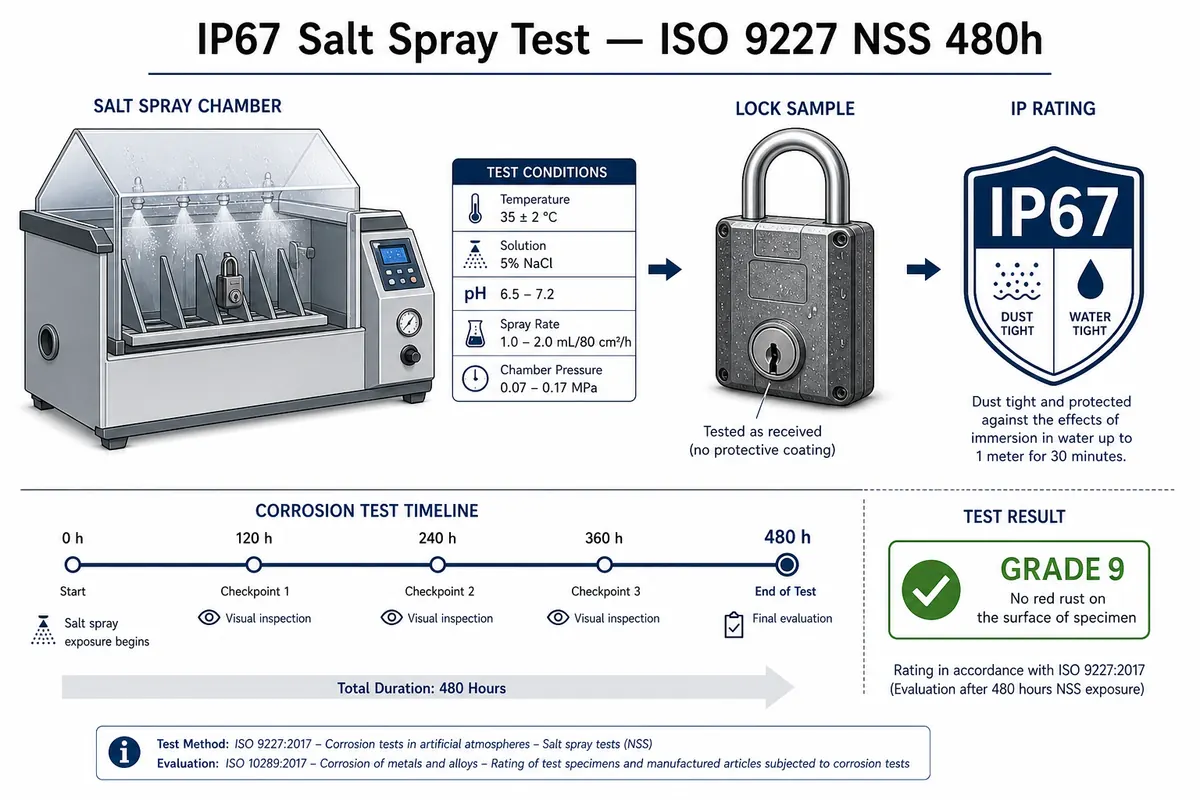 Environmental reliability testing — salt spray and humidity shock